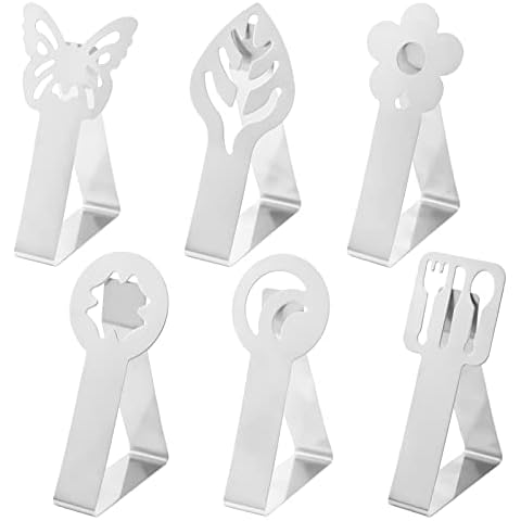 MplehDa CYL-448 Set of 6 Table Cloth Clips Cover