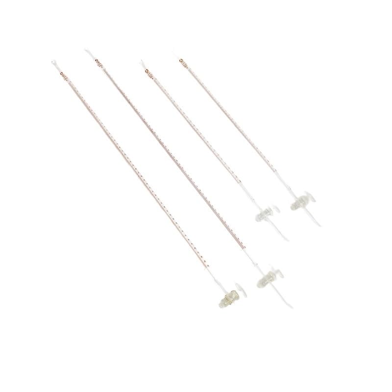 Buretta in Vetro Classe A con Rubinetto PTFE per Titolazione Acida & Alcalina – Alta Precisione 10-50ml Vetro Borosilicato(White alkali 10ml)