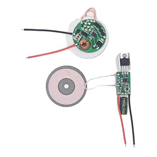 Taidacent Module de Charge sans Fil à Courant élevé 24 V entrée 12 V 2 A Sortie Module d'alimentation sans Fil avec Feuille magnétique (12 V2 A avec Feuille...