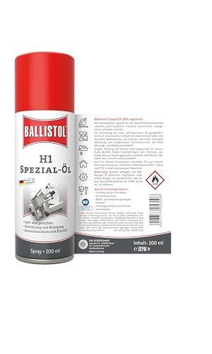Ballistol 82171 H1 Food Oil, Spray, 200 ml