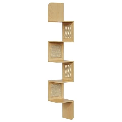 VASAGLE 5-Tier Zigzag Corner Shelf Cover