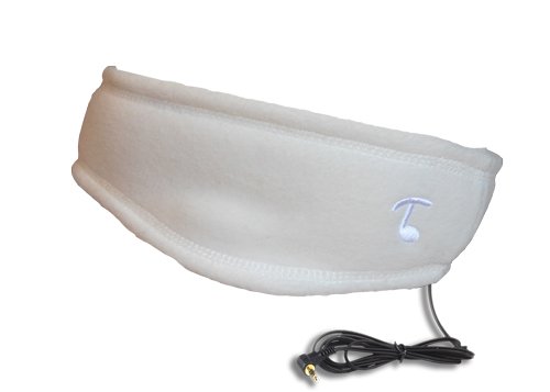 TOOKS SPORTEC Band (Fleece) - Headphone Headband - Color: Winter White, Soft 100% Micro Fleece Keeps You Comfortable from Sports to Sleep