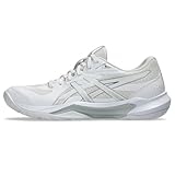ASICS Women's Gel-Tactic 13 Court Shoes,8.5,White/Pure Silver