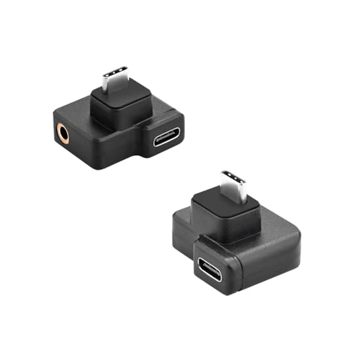 Image of GetZget Mic Adapter for DJI Osmo Action Dual 3.5mm USB-C Adapter Audio Externa Mic Mount Accessories