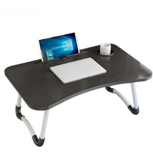 Mesa Portátil Para Notebook Cama Sofá Com Suporte Para Copo e Tablet Compacta Resistente e Dobrável