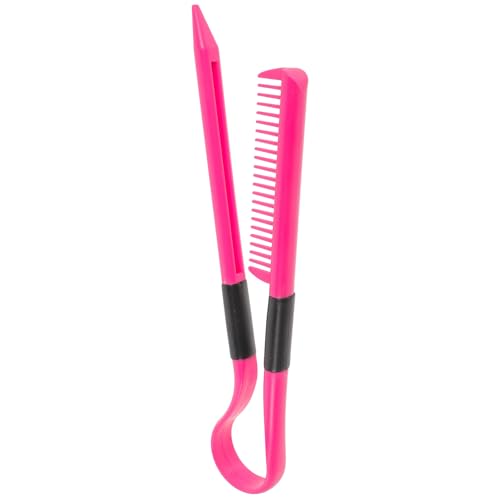 Peine alisador de cabello plegable en forma de V SOIMISS, resistente a altas temperaturas, para uso profesional y doméstico miniatura 1