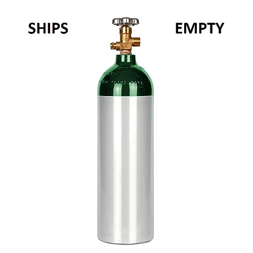 New 22 cu ft Aluminum Oxygen Cylinder with CGA540 Valve