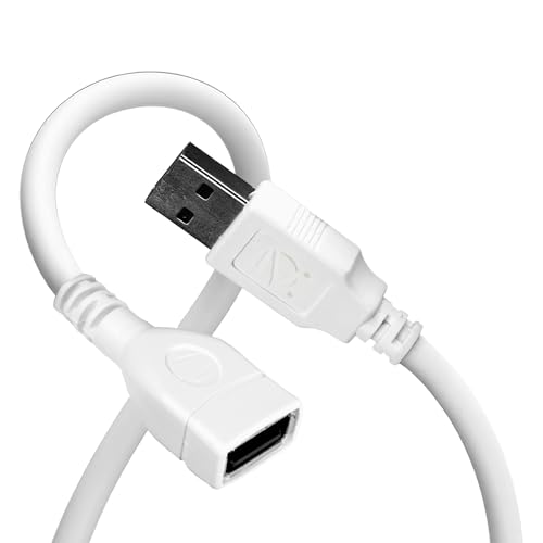 Image of Zebronics USB Extension Cable, 1.5 Meter Length, 480Mbps Data Transfer, Full Copper Core, Nickel-Plated Connectors, Durable Build, For TV, Laptop, PC, Hard Drive, Gamepad (UEC15)