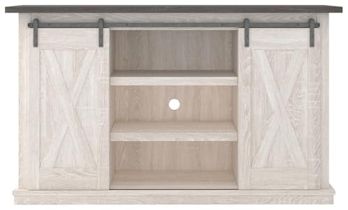 Signature Design by Ashley TV Stand with Storage, 54" Farmhouse Barn Door - image 5