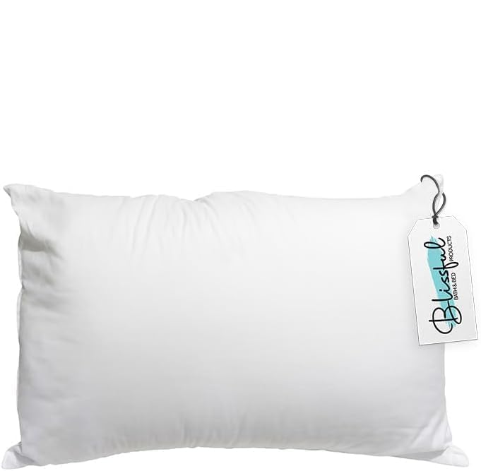 Blissful B&B Microfiber Bed Pillows – Pack of 4 | White | 50x70cm Each | 800g/m² Fill | Hypoallergenic & Machine Washable | Soft & Supportive for Back, Stomach & Side Sleepers | Hotel Quality Comfort