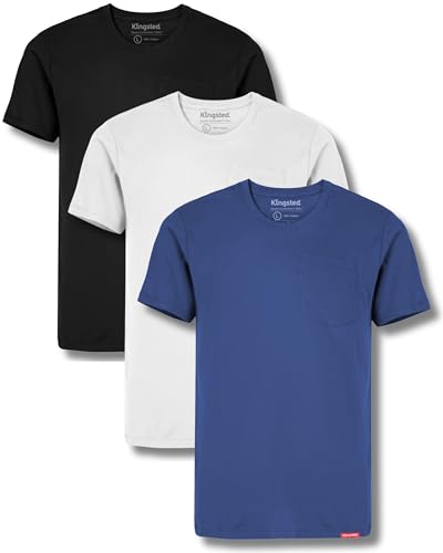 Image of Kingsted Pocket T-Shirts for Men - Super Soft & Comfy 100% Cotton Shirts