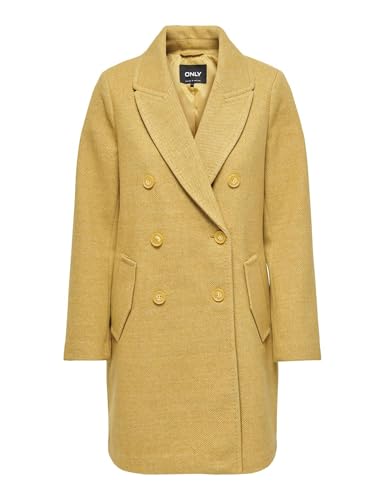 ONLY Onlirma Life Coat Otw Abrigo, Amarillo, M para Mujer