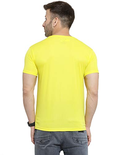 Image of AWG ALL WEATHER GEAR Dryfit T-Shirts for Men - Round Neck, Half Sleeves, Cotton, Regular fit Stylish Branded Solid Plain Tshirt for Men- Ultra Soft, Comfortable, Lightweight T-Shirt
