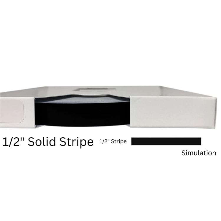 Avery 1/2" Solid Pinstripe Vinyl Tape 1/2" x 150' for Cars, Trucks, Boats, and Trailers (Black)