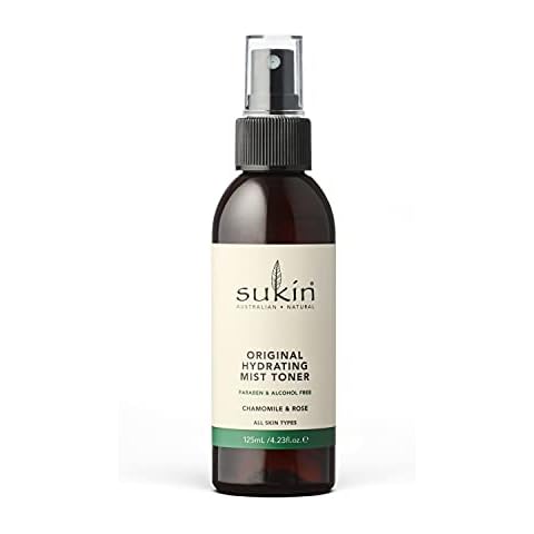 Sukin Organics Hydrating Mist Toner, Rosewater Facial Mist Spray, Refreshing Skin Care Routine for Face & Neck, Suitable for All Skin Types, 4.23 Fl Oz Cover