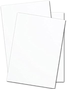 Heavy White Card Stock 18" x 12" inch Premium 80 Lb. Cover Super Smooth - Great for Printing - 50 sheets