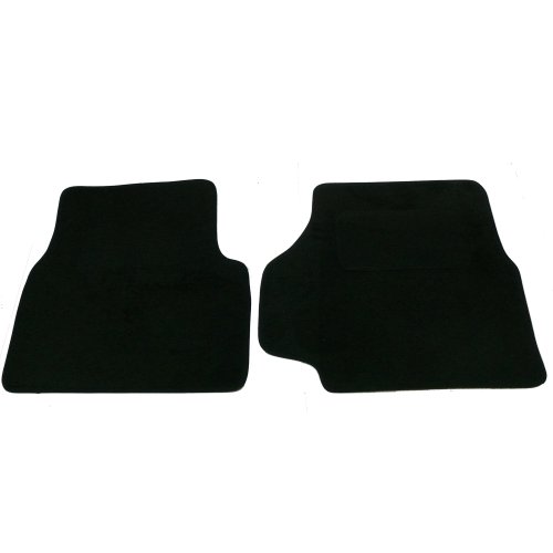 Sakura - Set Di Tappetini Landrover Defender 90/110 Con Poggiatacco, Colore: Nero