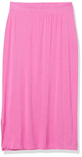 Image of Amazon Essentials Women's Pull-On Knit Midi Skirt with Elastic Waist, Stretchy (Available in Plus Size)