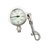 ZYIHNIRB Taucher Druckmesser Tauchdruckmessgerät Wassersportartikel Kupferbefestigung mit Messfunktion Und Haken für Schnorchelaktivitäten