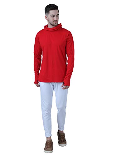 Image of Pause Solid Turtleneck Slim Fit Long Sleeve Men's T-Shirt