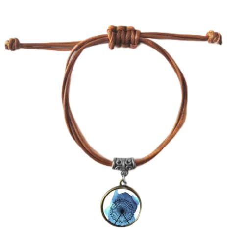Bracelet double en cuir Londres et corde tressée de qualité supérieure pour le couple