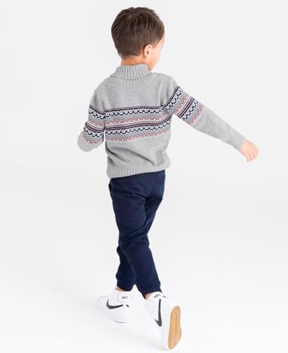 Image of RUGGEDBUTTS Baby /Toddler Boys Pullover Quarter-Zip Sweater