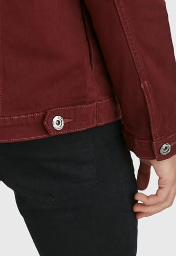 Jaqueta Jeans HNO Jeans Premium Lisa Bordô