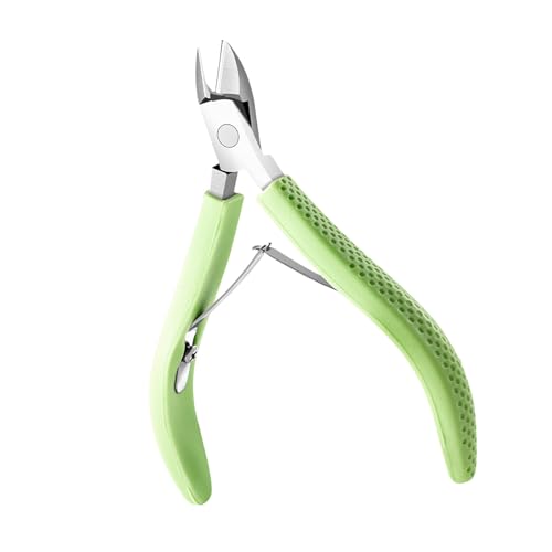 Ergonomic Cuticle Nipper With Rubber Handle Trimmer Professional Manicure Tool For Nails Care Full Jaw Cutter