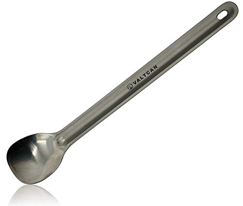 Valtcan Titanium Spoon Long Handle Polished End