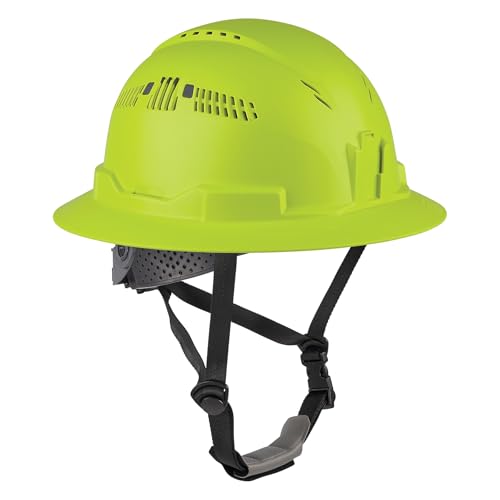 Image of Ergodyne 8964 Full Brim Safety Helmet, Type 2 Class C Hard Hat with Chin Strap, Adjustable Venting, ANSI /ISEA Z89.1-2014