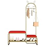 Découvrez le porte-manteau multifonction 4 en 1, une solution de rangement autonome polyvalente qui combine un banc de rangement, un porte-manteau, un banc à chaussures et un étagère à chaussures. Parfait pour nifier manteaux, chapeaux et chaussures, il améliore votre entrée tout en offrant une fonctionnalité pratique. Améliorez votre espace avec cette option de rangement élégante et efficace dès aujourd'hui