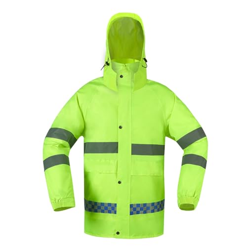 Hi Vis Rain Jacket and Pants,Reflective High Visibility Safety Rain Suits for Hiking Camp Outdoor Activities4
