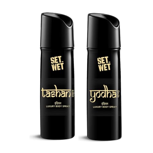 Tashan & Yodha Indian Luxury Body Spray I Long Lasting Body Spray for Men I Manly & Luxury Fragrance for Men, 150ml Pack of 2
