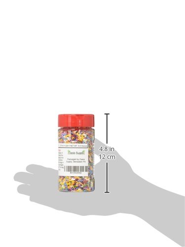 Miniatura 4 de Oasis Supply Gránulos brillantes de azúcar de caña con mezcla de arcoíris de 6 onzas, de color natural