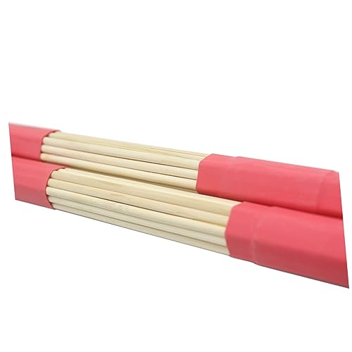 Toddmomy - Baquetas de bambú, 2 piezas, para batería, accesorios para instrumentos musicales