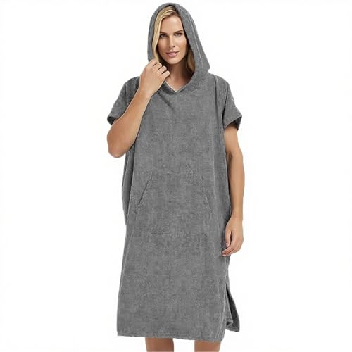 Poncho Surf – Poncho para hombre, con capucha, secado rápido, gimnasio, viajes, spa, actividades recreativas