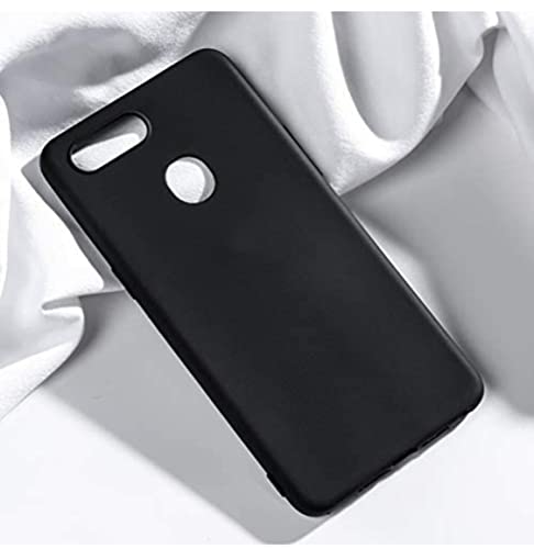 Image of Mobile Back Cover Case for Oppo Realme 2 (Silicone Case|CameraProtection|Black SC1510)