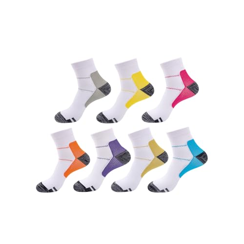 7-Pairs Women’s Ankle Socks Non-Slip No-Show Socks Low-Cut Casual for Everyday Wear Best for Running,Hiking,Cycling,Travel