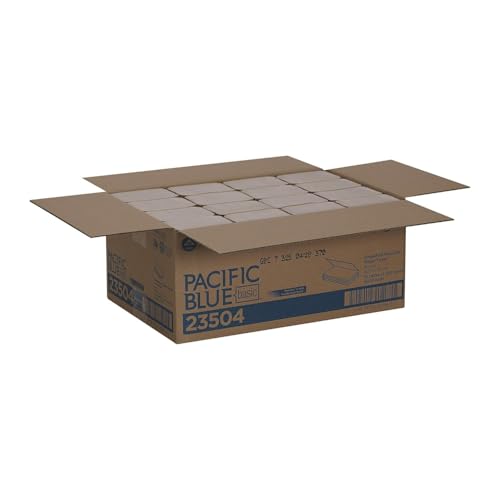 Pacific Blue Basic S-Fold Recycled Paper Towels by GP PRO (Georgia-Pacific), Brown, 23504, 250 Towels Pack