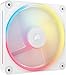 Produktbild CORSAIR iCUE LINK LX120-R RGB 120mm PWM-Umkehrlüfter  Einzelner Lüfter  Geräuscharm, CORSAIR Magnetische Kuppellagerung, Zwei Lichtschleifen, CORSAIR QuikTurn-Schrauben, Null-Drehzahl-Modus  Weiß