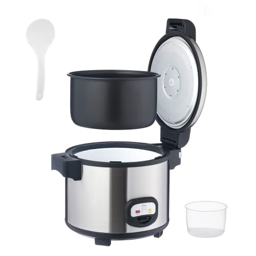 METRO Professional Olla arrocera GRC1950, 1950 W, acero inoxidable, Ø 34,7 cm, 12 L