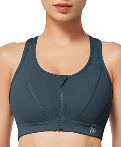 Yvette Sport Bh Starker Halt Vorderverschluss Große Größe Mesh...