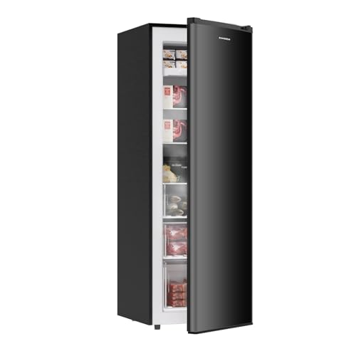 BANGSON 7.0 Cu.ft Convertible Upright Freezer (Black)