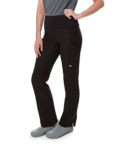 Urbane Align Women's 3 Pocket PWRcor Waist Slimming Compression Scrub Pant, Black, Medium