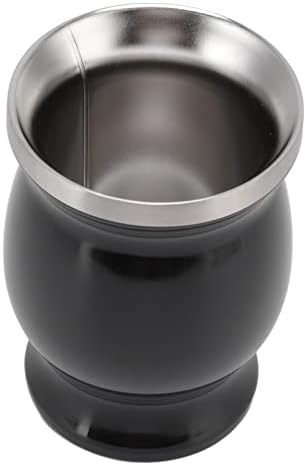 Miniatura 7 de Taza de calabaza, juego de tazas de té de acero inoxidable de 7.8 fl oz con cepillo y cuchara de paja para disfrutar del té infundido con mate