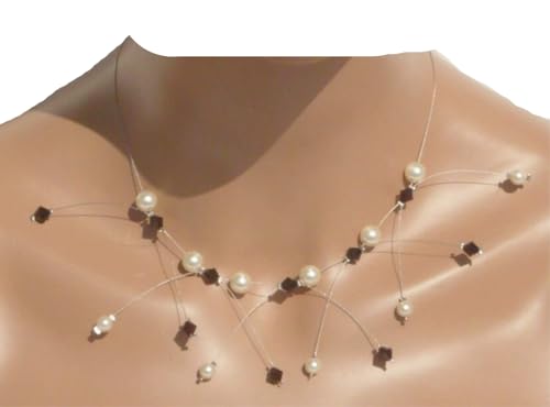 Collier mariée cristal anti-allergie résout le choix de vos bijoux mariage ivoire