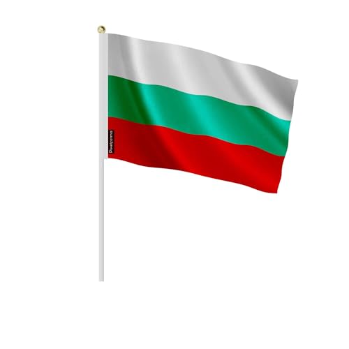 Mini drapeau Bulgarie 14x21cm pas cher lot de 100 petits drapeaux bulgares