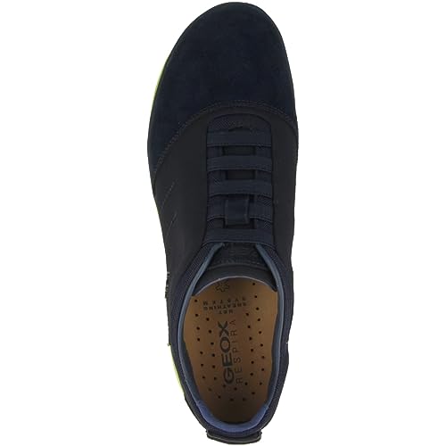 Geox U Nebula B, Sneakers Uomo, Blu Navy Verde