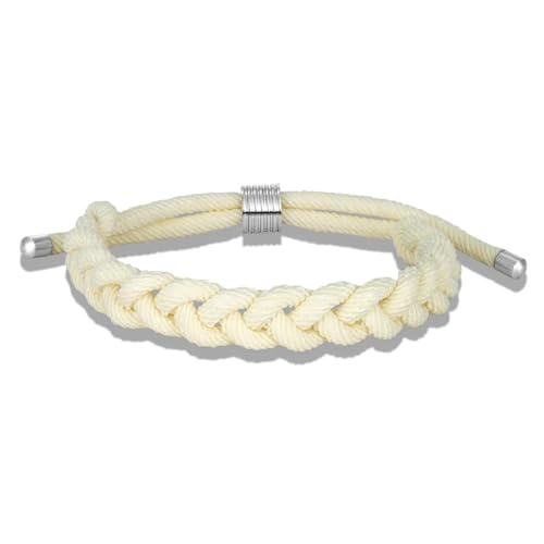 Bracelet créatif fait main avec corde ajustable haute résistance pour poignet masculin