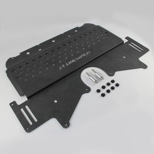 Image of Oil Cooler Skid Plate Compatible with BMW G80 G82 M3 M4 G87 M2 2021-2024 Aluminum Black